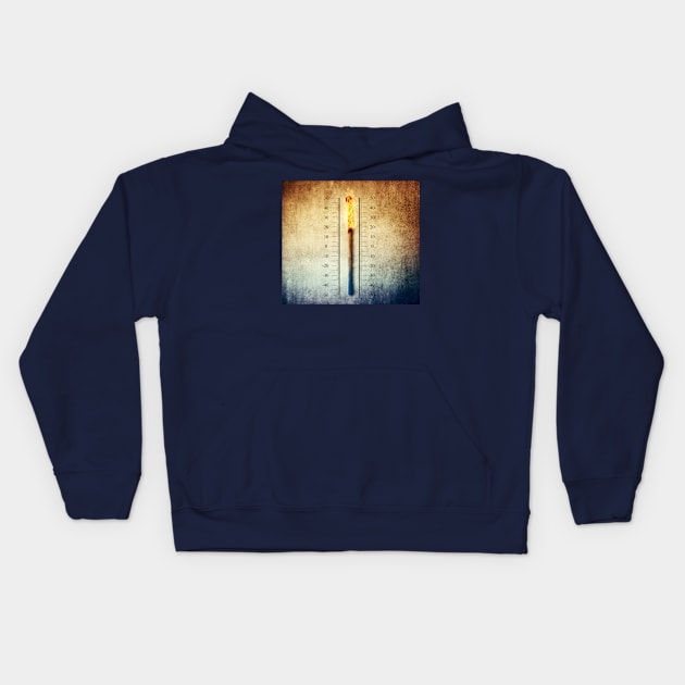 thermometer Kids Hoodie by psychoshadow